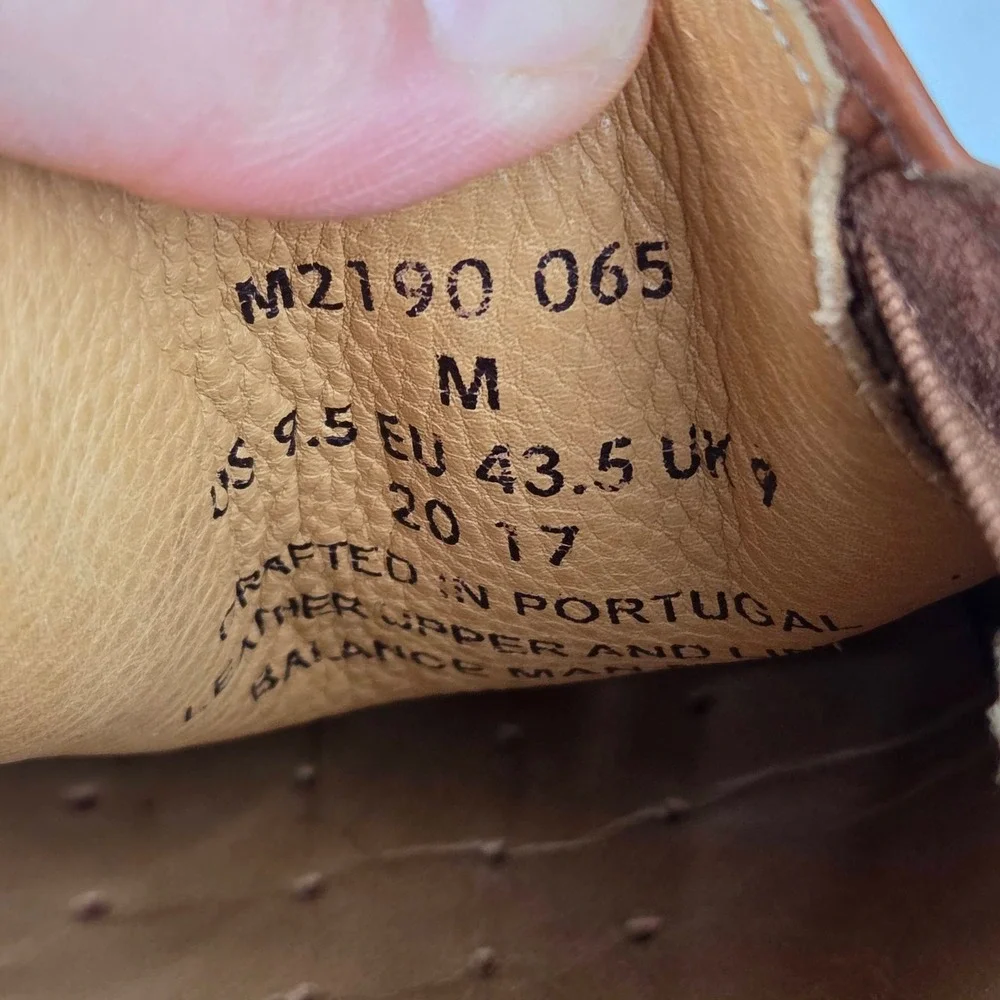 Samuel Hubbard Free Spirit Tan Leather Slip On Loafers Vibram Mens 9.5 M M2190